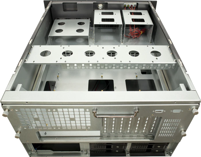 Inter-Tech IPC 6U-6606, grau, 6HE, ATX