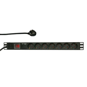 LogiLink Steckdosenleiste, 1HE, 7-fach, 230V, 2m