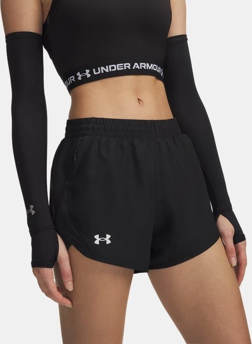Under Armour Fly By 8cm Hose kurz black/reflective (Damen)
