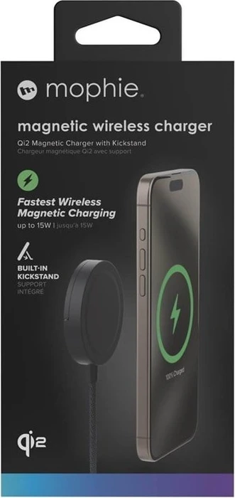 mophie Qi2 Magnetic Wireless Charger schwarz