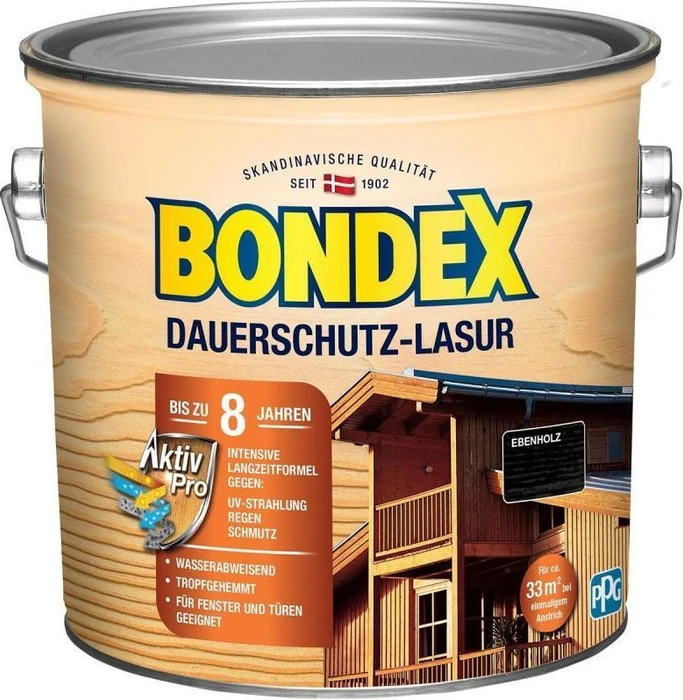 Bondex Dauerschutz-Lasur ebenholz, 2.5l