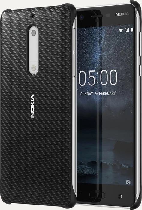 Nokia CC-803 Carbon Fibre Design Case für Nokia 5 schwarz