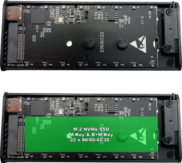LC-Power LC-M2-C-NVME-4, USB-C 3.1