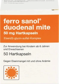 Ferro Sanol duo mite 50mg magensaftresistente Hartkapseln, 50 Stück