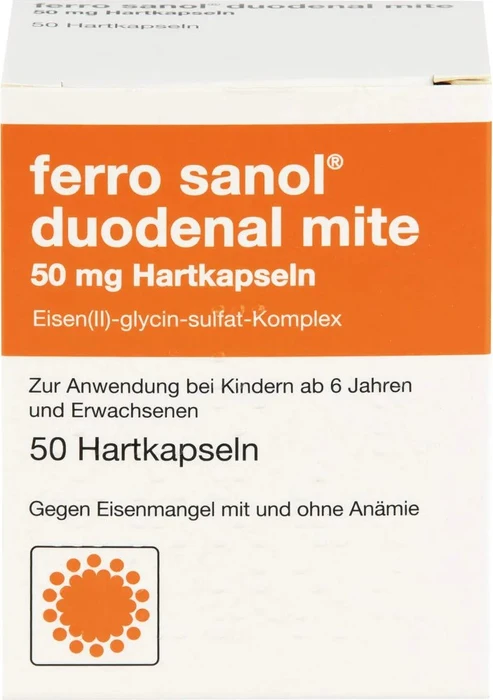 Ferro Sanol duo mite 50mg magensaftresistente Hartkapseln, 50 Stück