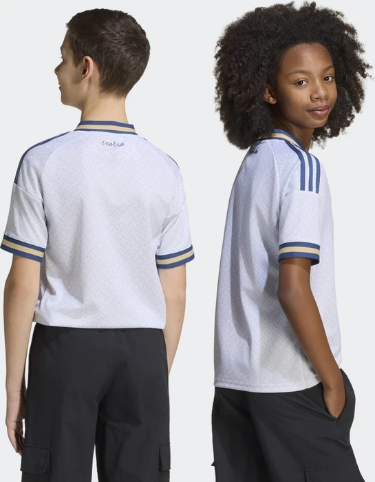 adidas Italien 2026 Auswärtstrikot kurzarm aeroblue (Junior)