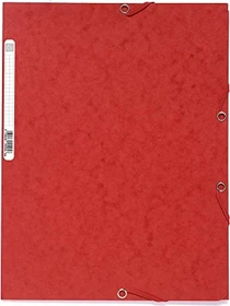 Exacompta Sammelmappe Colorspan 400g/m² mit Gummizug, A4, rot, 25er-Pack