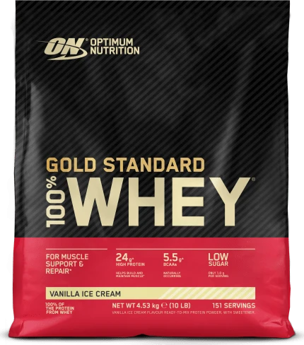Optimum Nutrition Gold Standard 100% Whey Vanilla Ice Cream 4.54kg