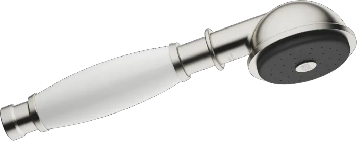 Dornbracht Madison Metall-Handbrause mit Porzellangriff platin gebürstet/weiß