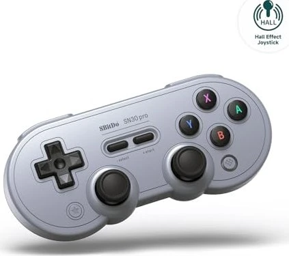 8BitDo SN30 Pro Classic Gamepad grau (PC/MAC/iOS/Android)
