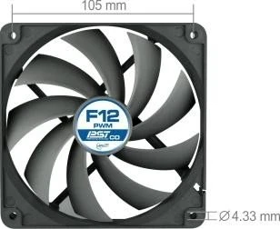 ARCTIC F12 PWM PST CO grau, 120mm