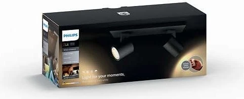 Philips Hue White Ambiance Runner Spot 2-flammig schwarz