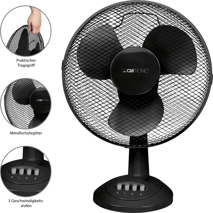 Clatronic VL 3602 Tischventilator schwarz