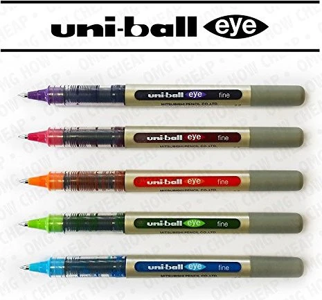 Uni-Ball Eye Fine UB-157 Tintenroller (Mine) sortiert, 5er-Set