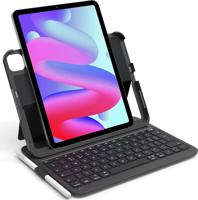 Inateck Superleicht Tastatur Hülle für iPad Air 6 11"/iPad Air 5/iPad 10/iPad Pro 11", schwarz, UK