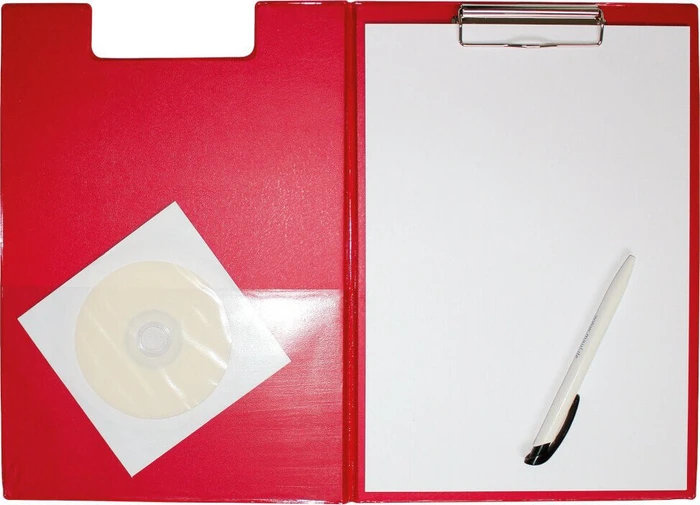 Maul Klemmbrettmappe mit Folienüberzug, A4, rot