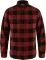 Fjällräven Övik Heavy Flannel Hemd langarm rot/schwarz (Herren) Vorschaubild