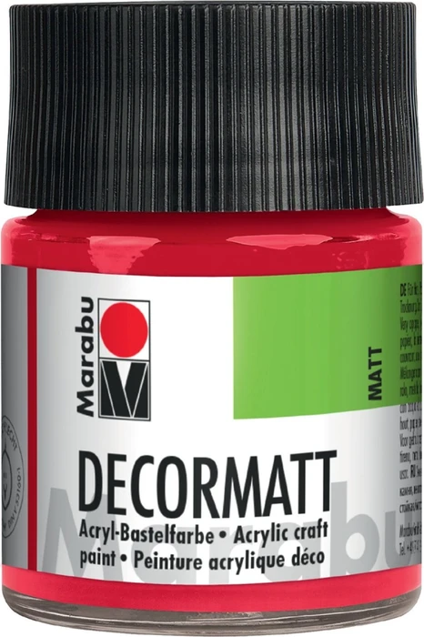Marabu Decormatt Acryl Acrylfarbe, hellbraun, 50ml