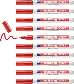 edding 751 Lackmarker rot, 10er-Pack