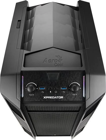AeroCool Xpredator Cube Black Edition, Acrylfenster