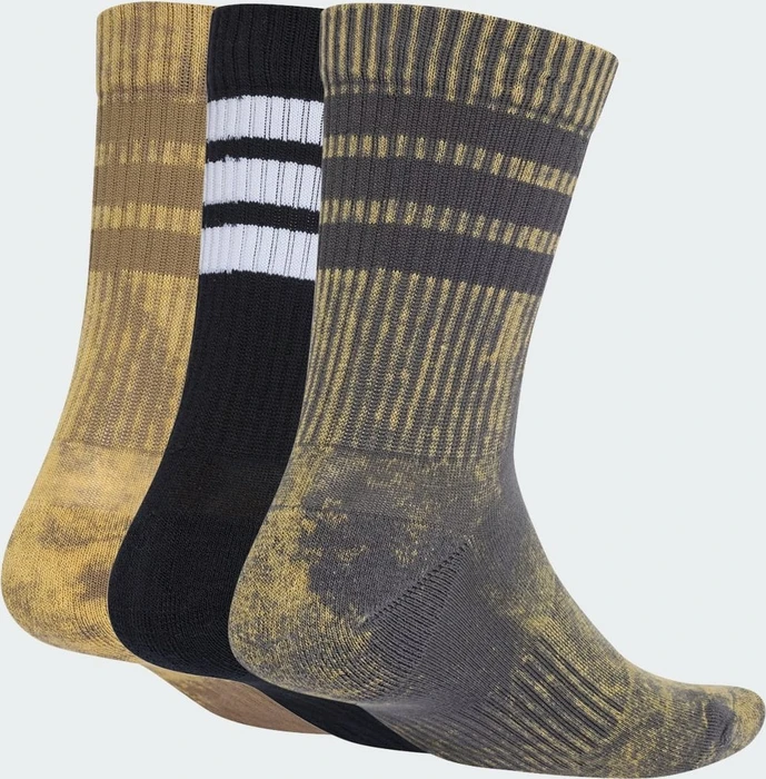 adidas Stonewash Crew Socken grey six/khaki six/black/white, 3 Paare