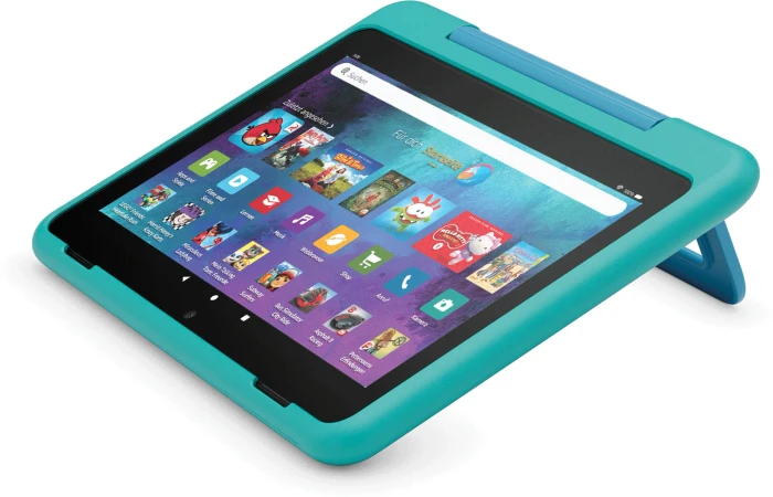Amazon Fire HD 8 KFRAPWI 2024, ohne Werbung, türkis/blau, 32GB, Blaugrün, Kids Pro Edition