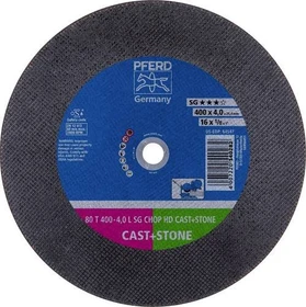 Pferd 80 T 400-4.0 L SG CHOP HD CAST+STONE/25.4 Trennscheibe, 400x4x25.4mm, 10 Stück