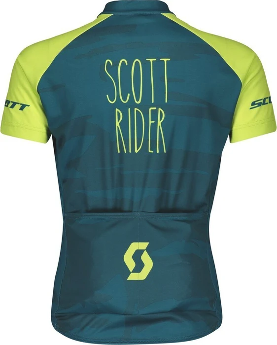 Scott RC Team Trikot kurzarm celestial blue/sharp green (Junior)