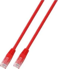 EFB Elektronik PVC CCA Patchkabel, Cat5e, U/UTP, RJ-45/RJ-45, 1m, rot