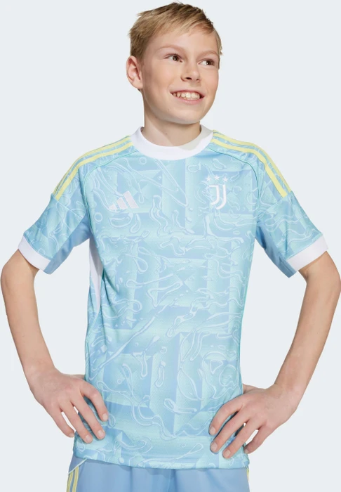 adidas Juventus Turin 2025/2026 Auswärtstrikot ash blue (Junior)