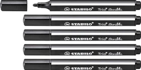 STABILO Trio Scribbi schwarz, 5er-Pack