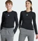 adidas Techfit Kompressionsshirt langarm schwarz/weiß (Junior) Vorschaubild