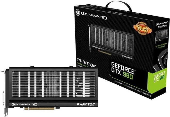 Gainward GeForce GTX 960 Phantom GLH, 2GB GDDR5, 2x DVI, HDMI, DP