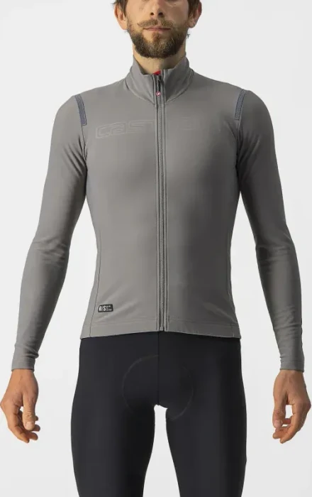 Castelli Tutto Nano RoS Trikot langarm nickel grey (Herren)