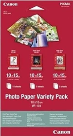Canon VP-101 Photo Paper Variety Pack Fotopapier weiß, 10x15cm, 20 Blatt
