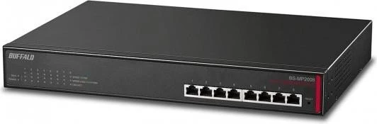 Buffalo BS-MP Desktop 10G Smart Switch, 8x RJ-45
