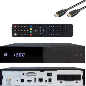 AB-COM PULSe 4K schwarz, 1x DVB-S2X, festplattenvorbereitet