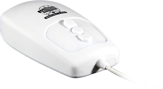 Man & Machine Mighty Mouse 5 medizinische Silikonmaus, weiß, USB