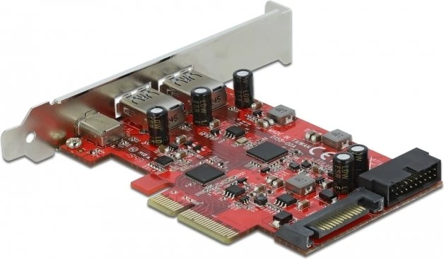 DeLOCK 1x USB-C 3.1, 2x USB-A 3.1, PCIe 3.0 x4