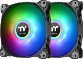 Thermaltake Pure Duo 14 ARGB Sync Radiator Fan schwarz, LED-Steuerung, 140mm, 2er-Pack