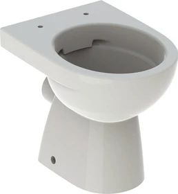 Geberit Renova Stand-WC Tiefspüler, Abgang horizontal, teilgeschlossene Form, Rimfree pergamon