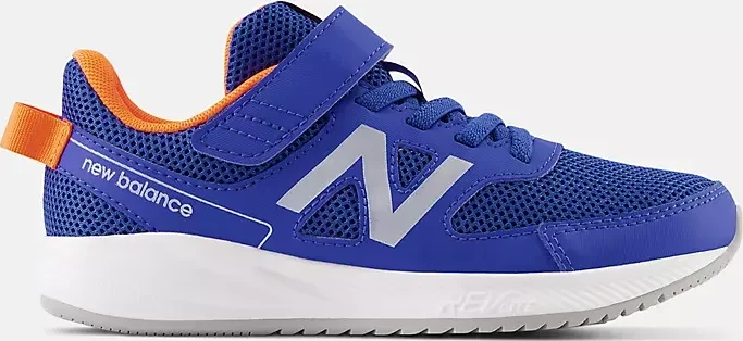 New Balance 570v3 Bungee Lace Top Strap cobalt/blaze orange (Junior)