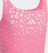adidas V-förmiges Rückendesign und Glitzer-Details Badeanzug pink fusion (Junior) Vorschaubild