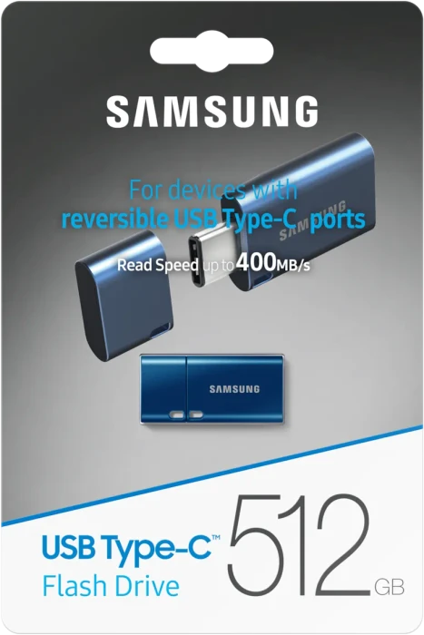 Samsung USB Flash Drive Type-C 512GB blau, USB-C, USB 3.2 Gen 1×1