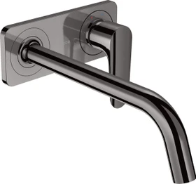 Hansgrohe Axor Citterio M Waschbeckenarmatur mit Platte 227mm polished black chrome