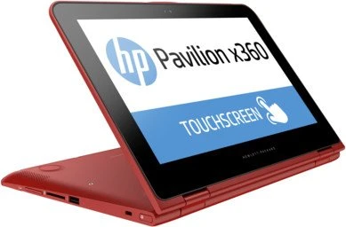 HP Pavilion x360 11-k001ng, rot, Pentium N3700, 4GB RAM, 500GB HDD, DE