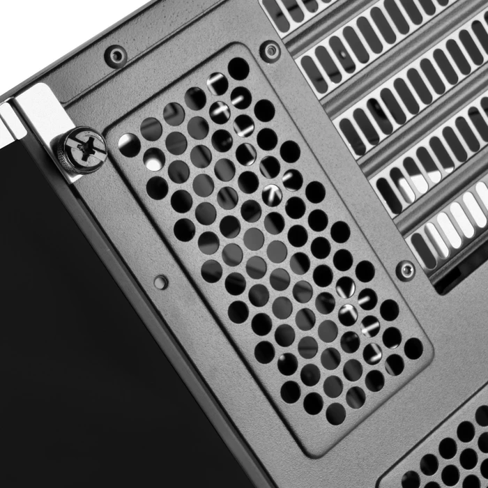 SilverStone Lucid LD01, schwarz/weiß, Glasfenster
