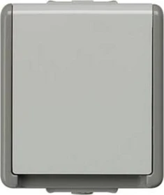 Siemens DELTA fläche IP44 Schuko-Steckdose, dunkelgrau/hellgrau