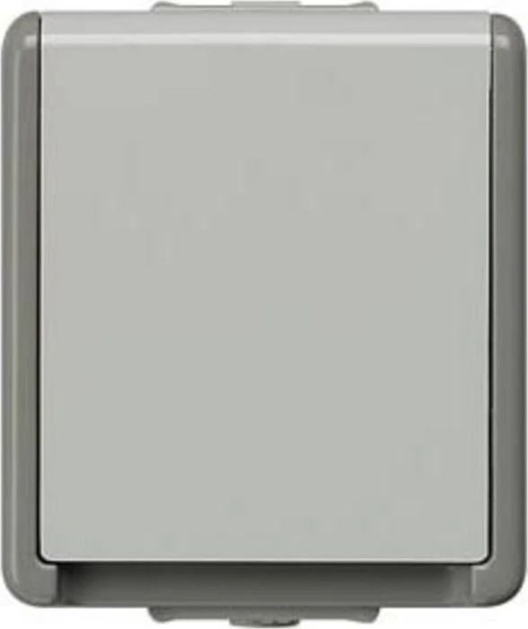 Siemens DELTA fläche IP44 Schuko-Steckdose, dunkelgrau/hellgrau