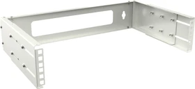 Lanview by Logon 19" Open Frame Rack 2HE, Wandmontage, tiefenverstellbar, weiß, 350mm tief